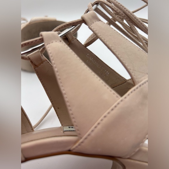 Steve Madden Sandalia Womens Beige Stiletto Heel Ankle Wrap Sandal Size 7 Used - Picture 10 of 12